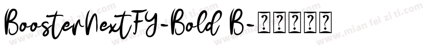 BoosterNextFY-Bold B字体转换